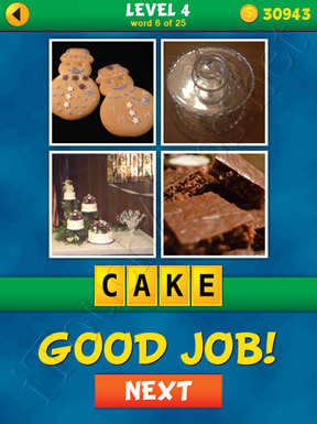 4 Pics 1 Word Puzzle - What's That Word Level 4 Word 6 Solution